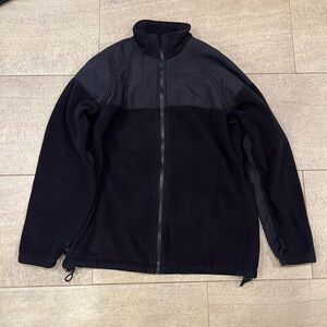 US Navy Black Fleece Liner for Utility Jacket Men Size Small Regular